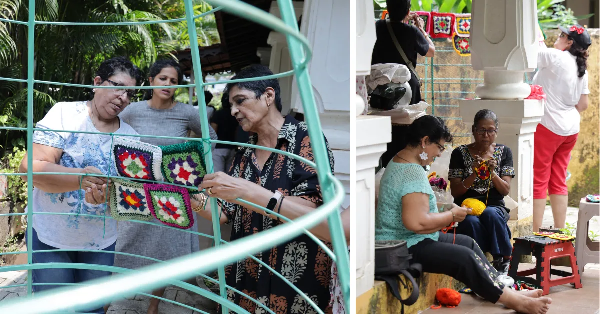 The tree was made without plastic, factory d&eacute;cor, or commercial branding.