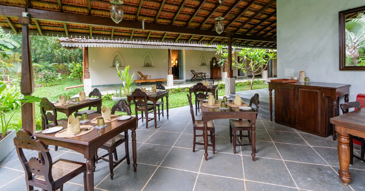 Spaces around the house have adapted over time, shaped by different hands while remaining part of daily life.