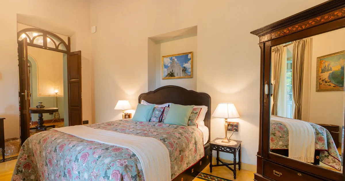 The room breathes easily, shaped by proportions that predate mechanical comfort.