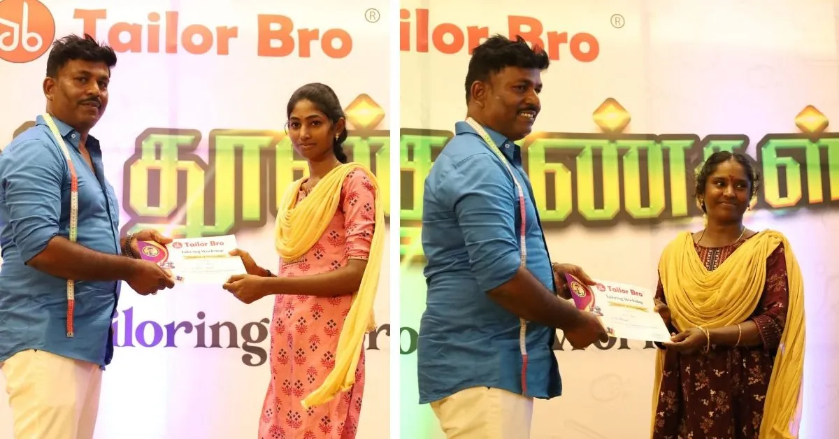 'Tailor Bro' with his students after training.