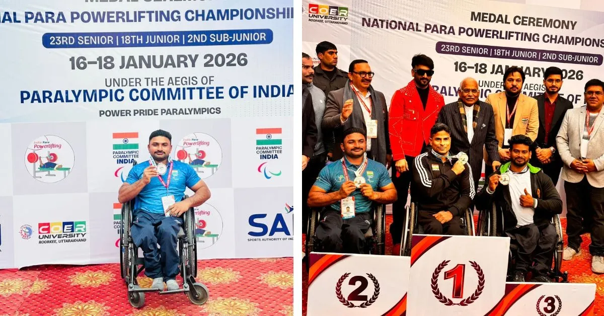Maya Bhammar won silver at the 23rd Senior National Para Powerlifting Championship (2025&ndash;26)