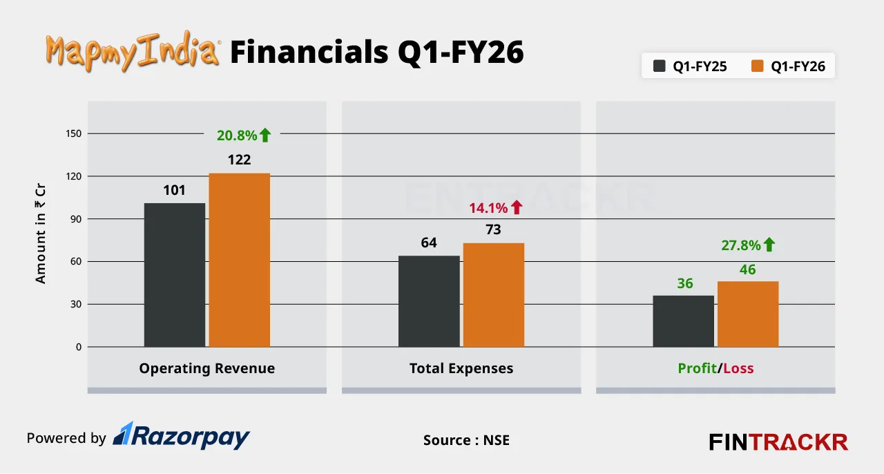 MapmyIndia financials