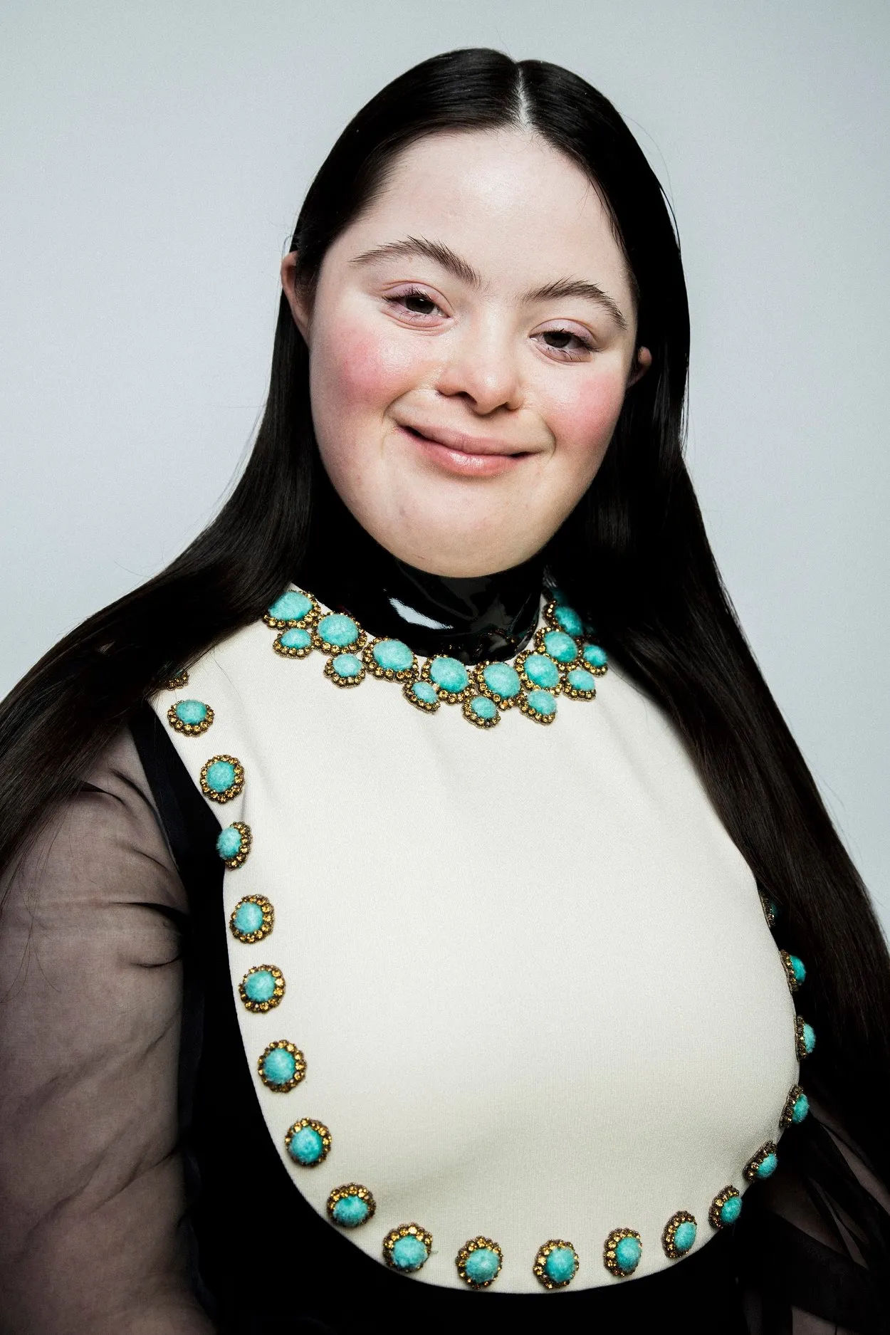 Picture of disabled model Ellie Goldstein from Gucci Beauty's accessible beauty campaign