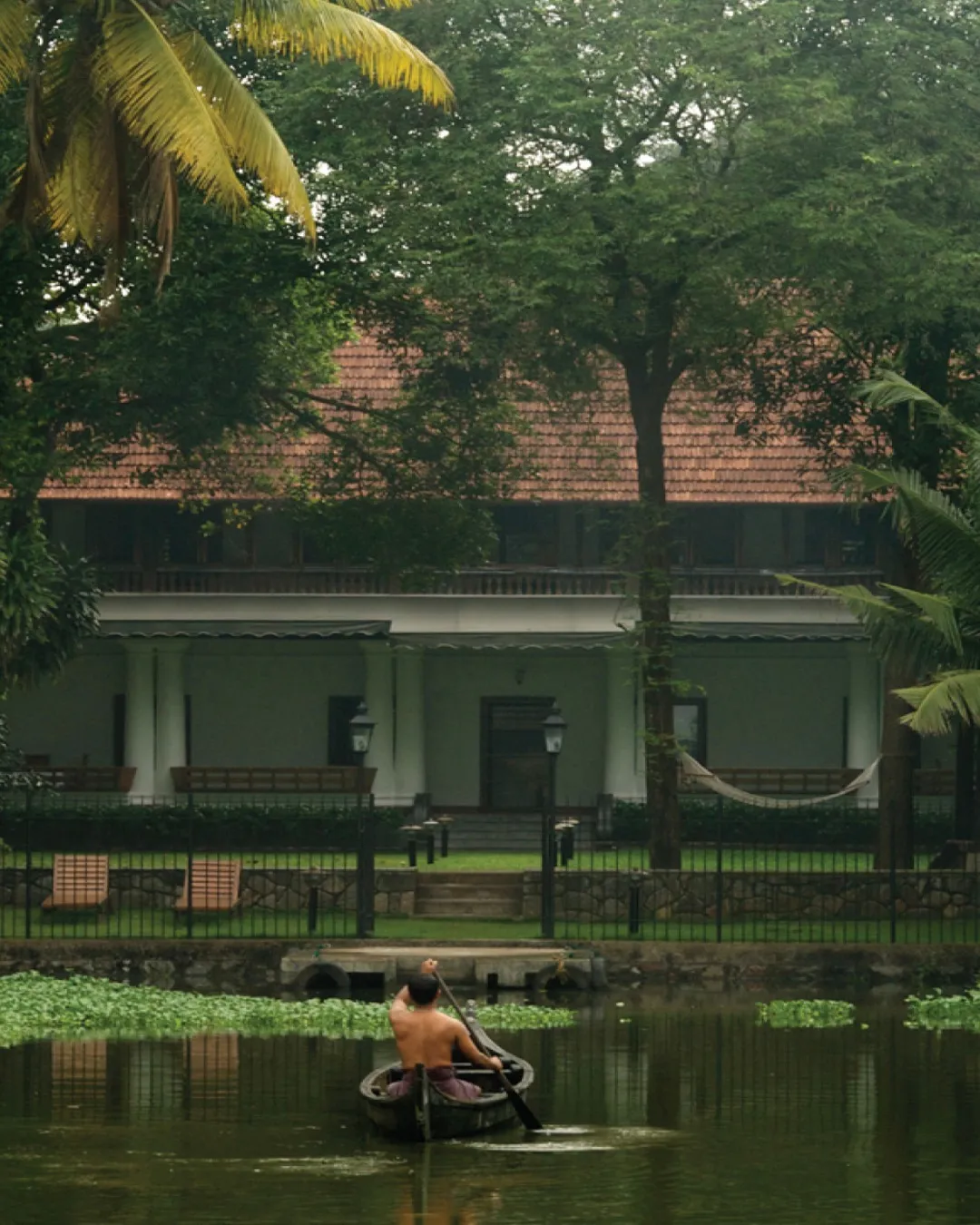 Chittoor Kottaram where CGH plants has restored the residence of the Maharaja of Cochin, making it one of the sustainable hotels India as well as luxury resorts India
