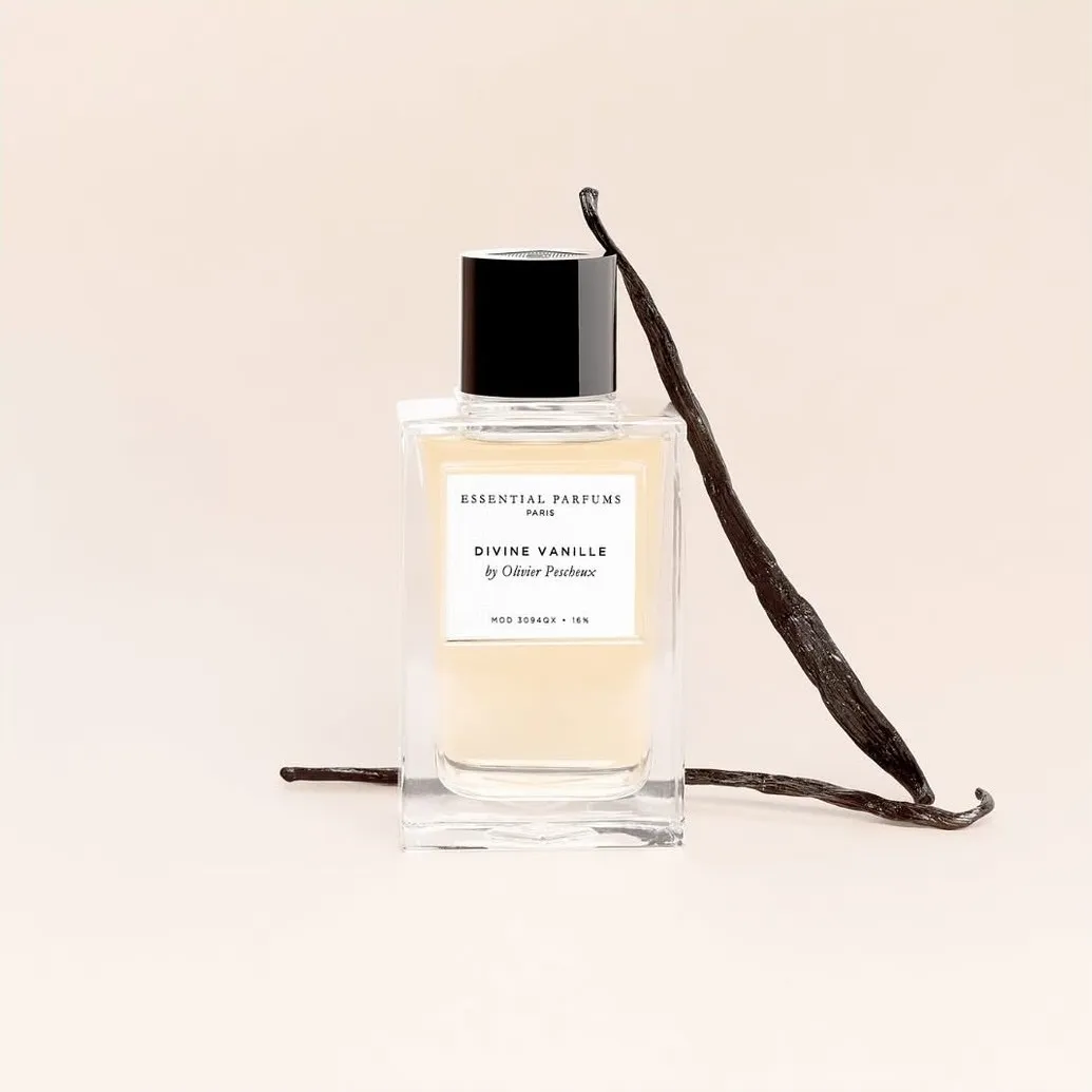 Essential Perfumes Divine Vanilla perfume with vanilla sticks
