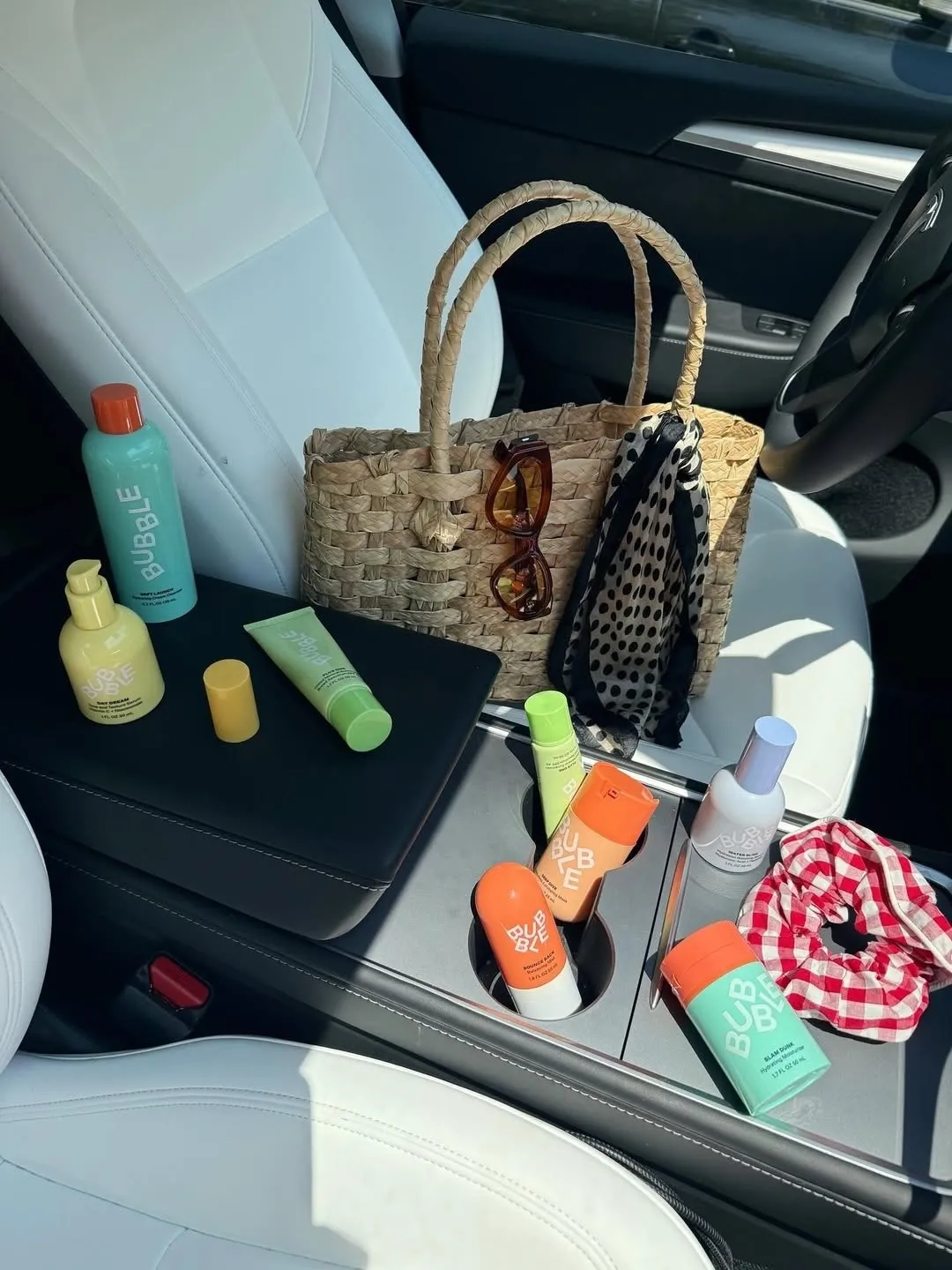 A picture of several beauty products from Bubble, that show the significance of design and aesthetic in the beauty industry in India