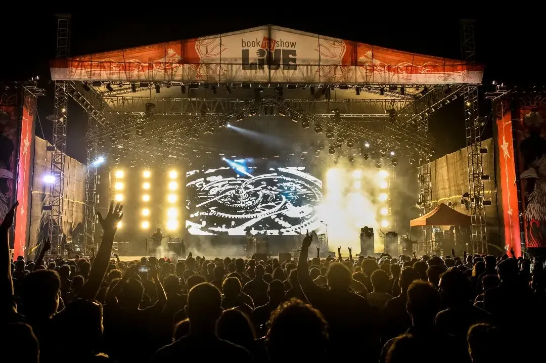 A picture of the crowd in Bengaluru to show takers for a music festival in India dedicated to rock and metal