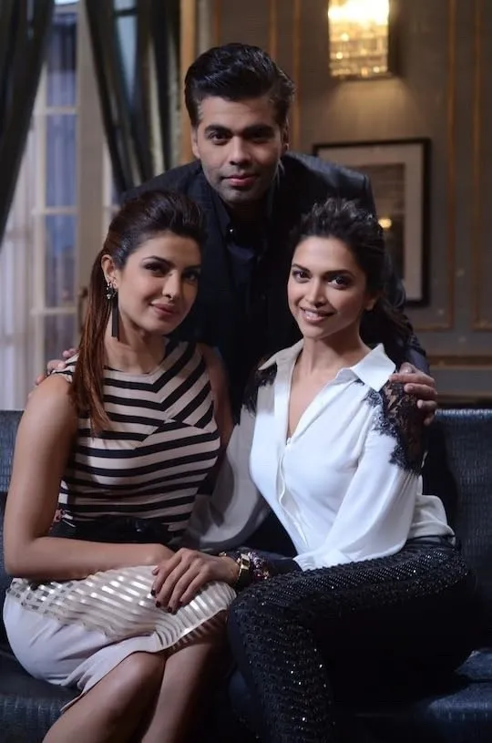 An episode of one of the top talk shows in India, Koffee With Karan, with Priyanka Chopra and Deepika Padukone, which no celebrity podcasts India might surpass in terms of star power even though podcasts in India