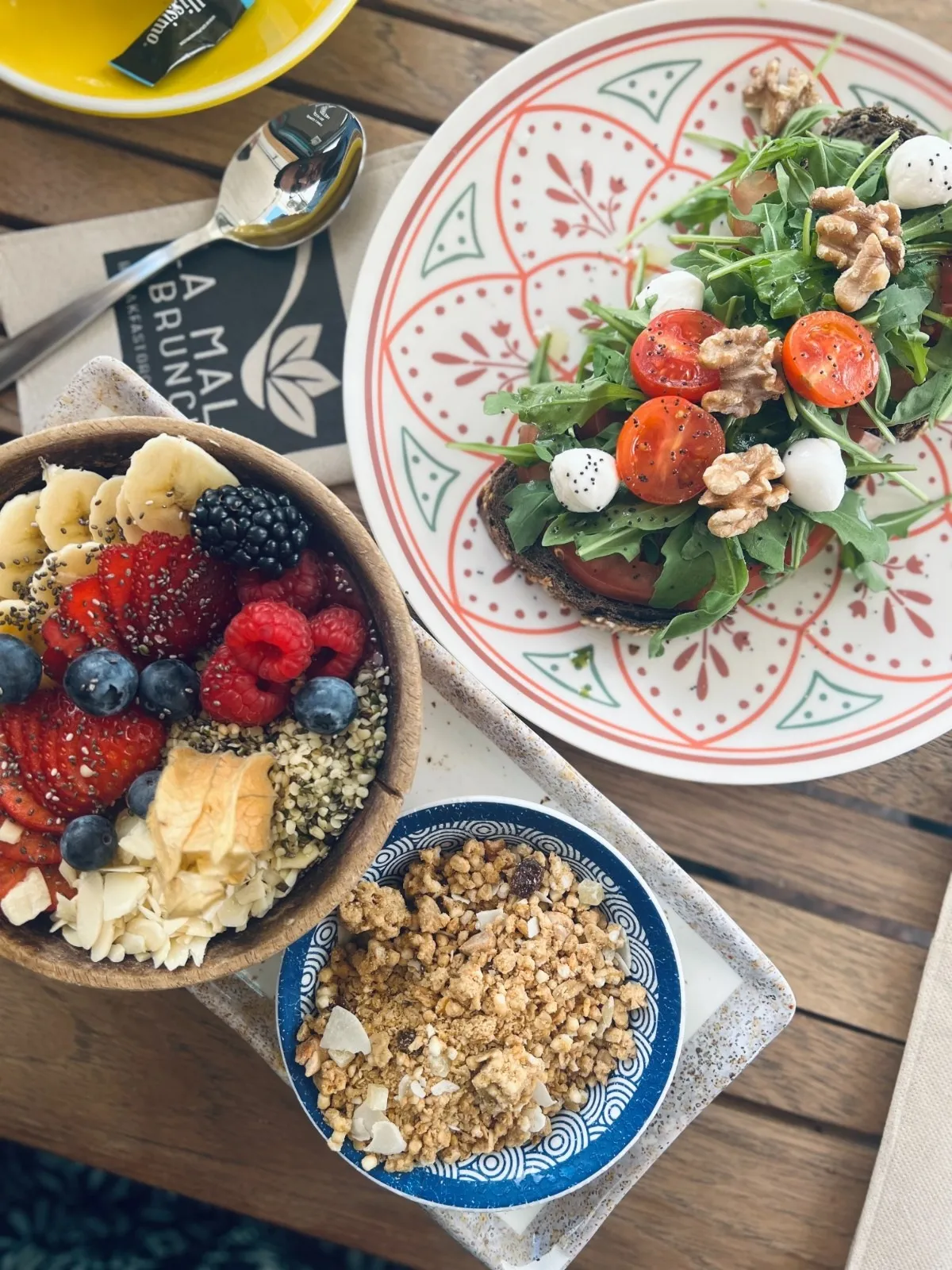 A picture of three healthy breakfast options to depict Annual horoscope 2026 for Aquarius according to Numerology 2026