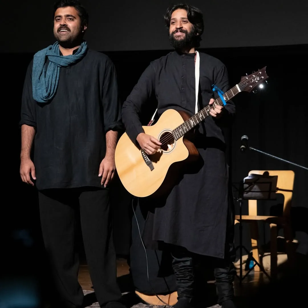 A picture of the Lilanoor Ensemble performing at a festival in India to show how music festivals in India impact business of musicians in India