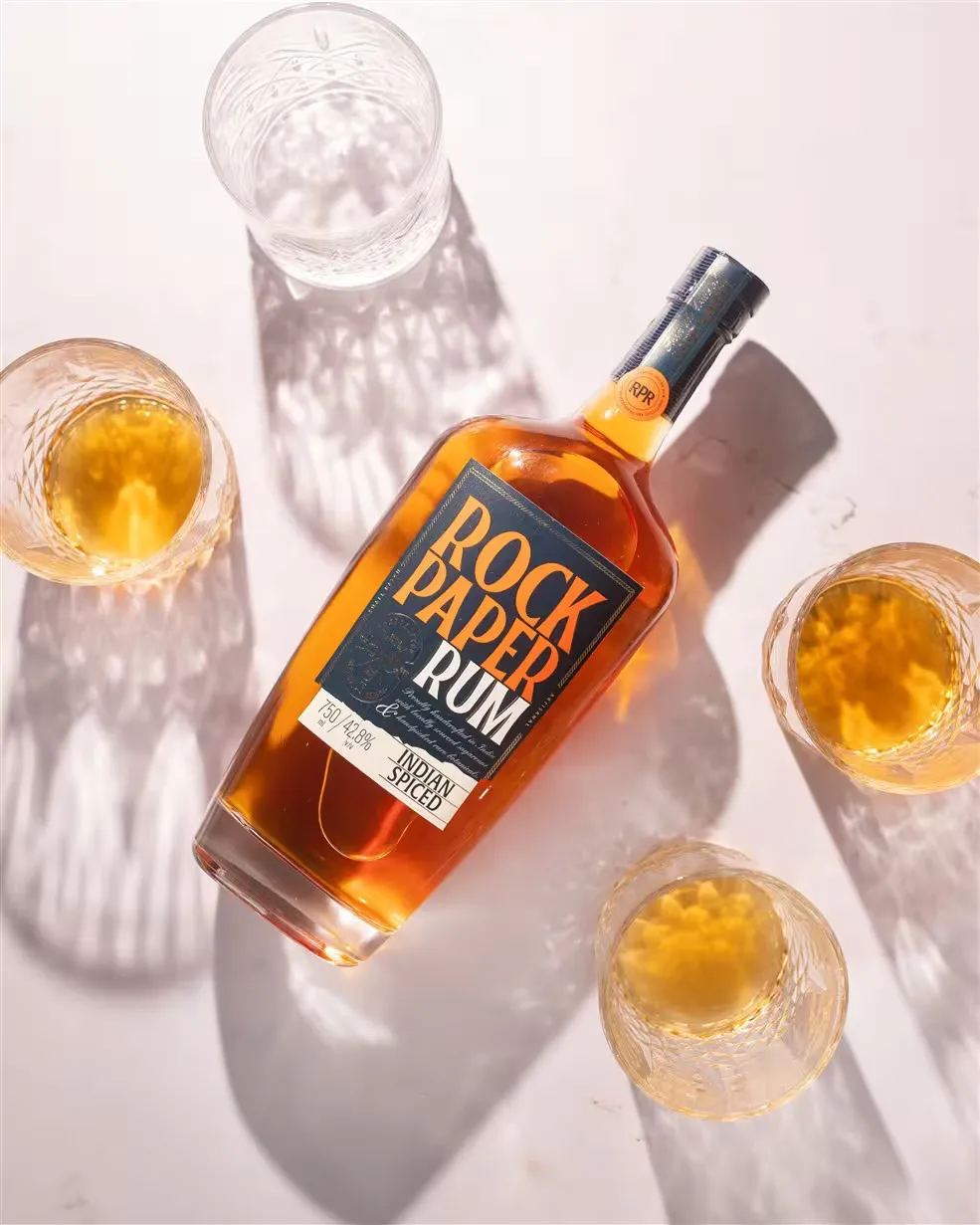 Rock Paper Indian spiced dark rum with roasted coffee notes