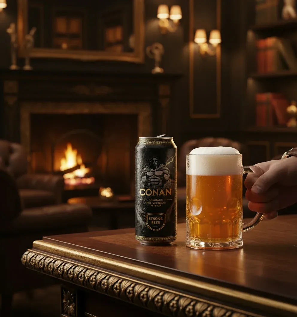 A can of craft beer in India and a glass of Conan Beer poured in it, to show&nbsp;Indian craft beer brands and Gen Z drinking trends India