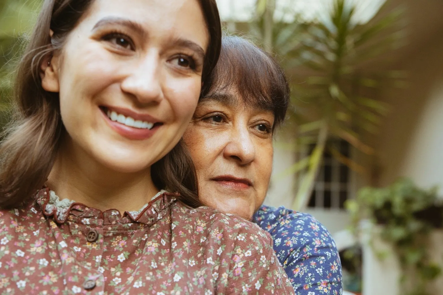 A picture of a woman and her mother
