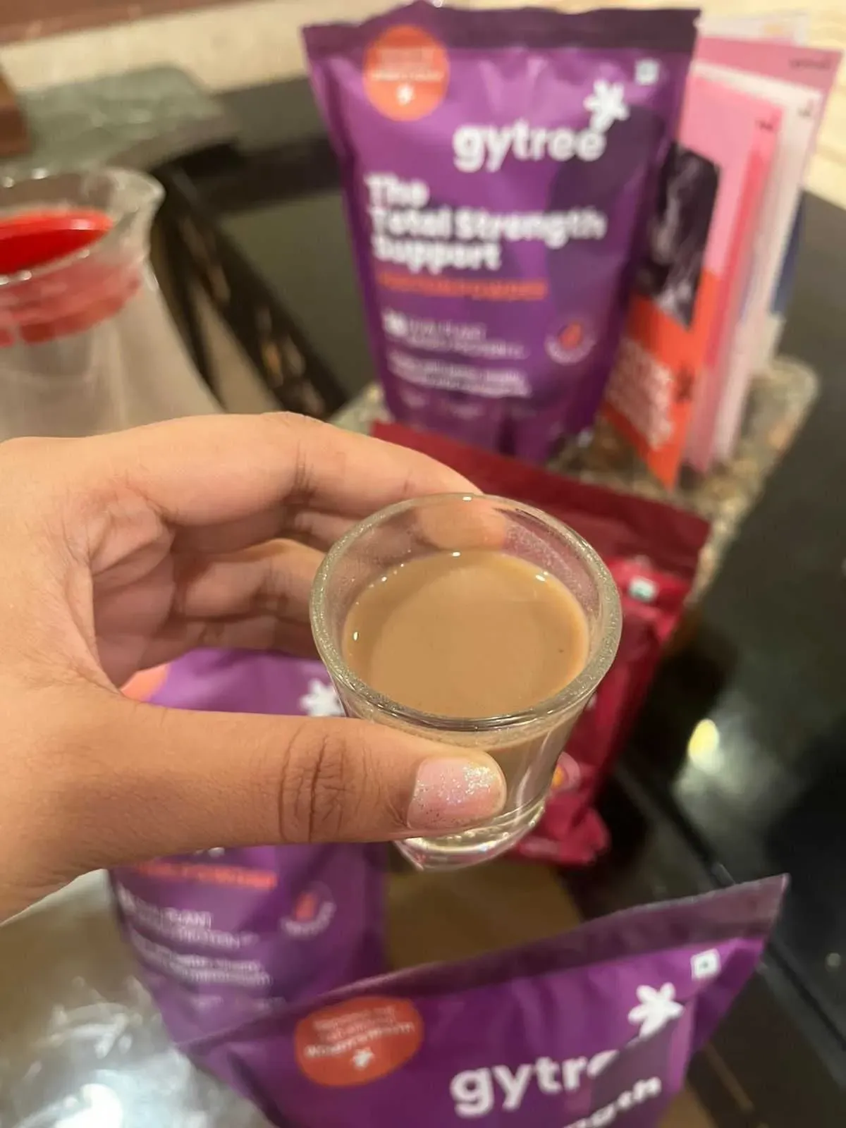 Gytree protein shots at Fabulous Over Forty festival