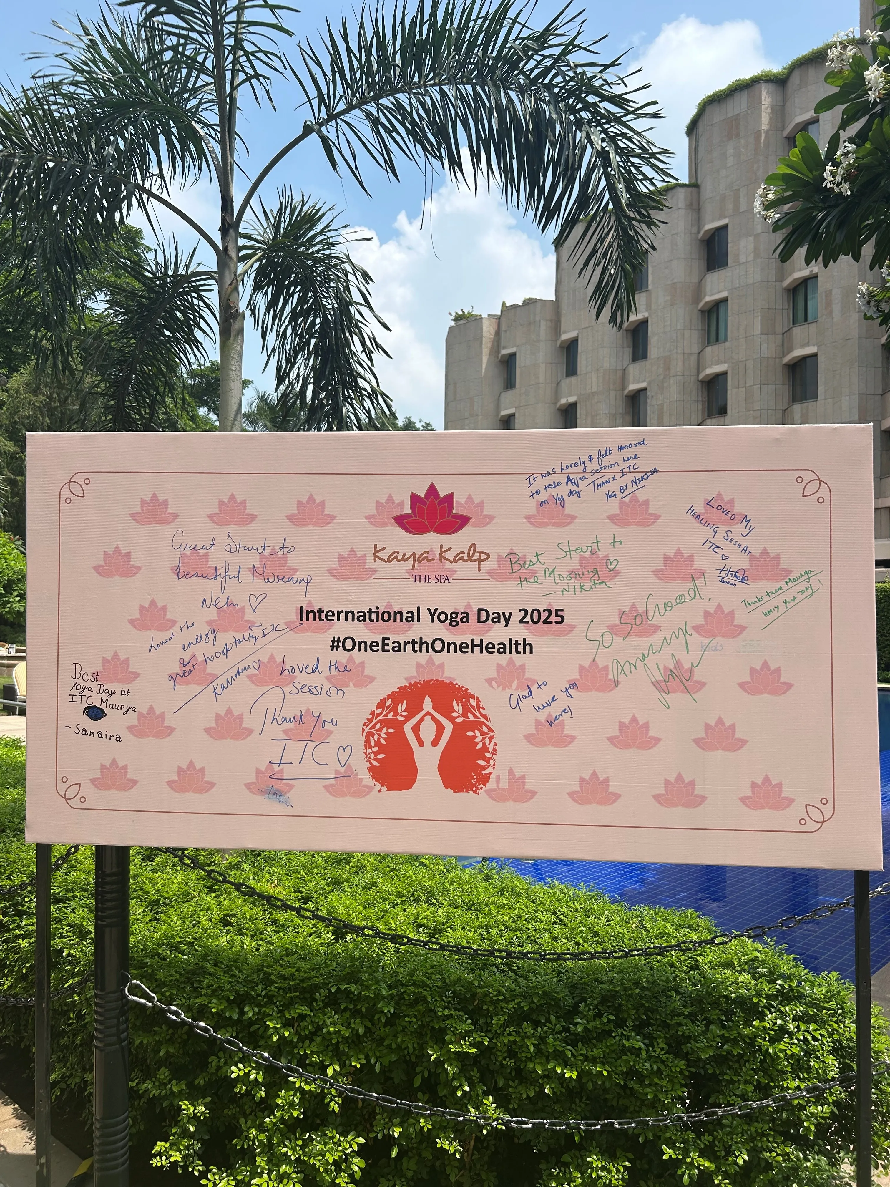 International Yoga Day ITC Maurya