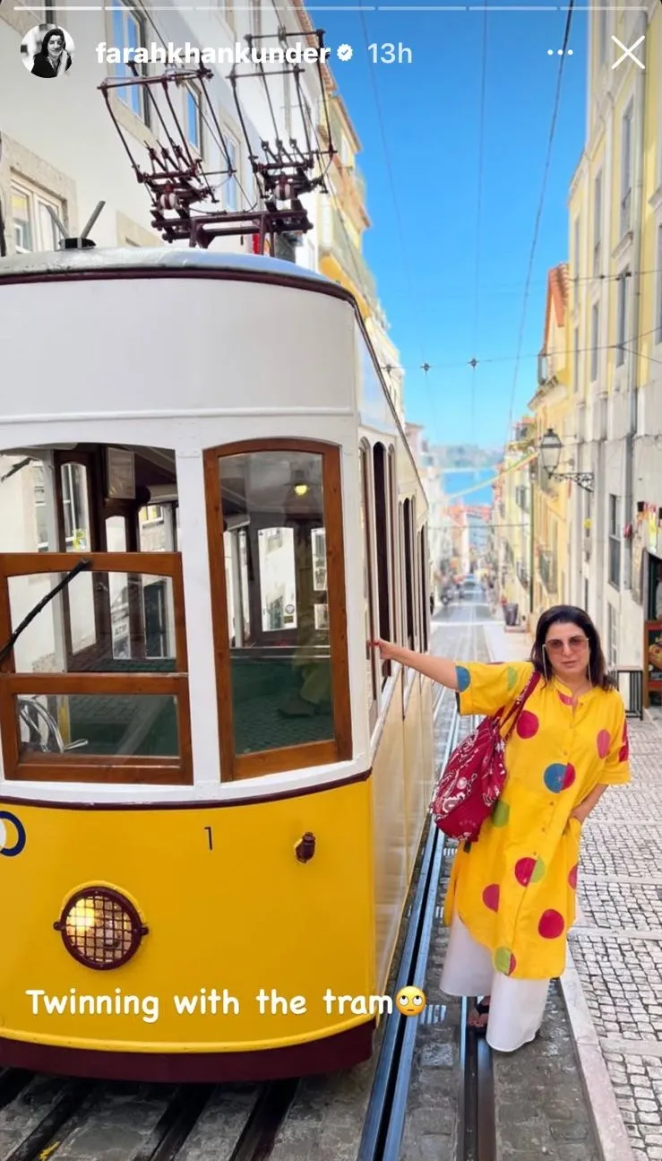 Farah Khan exploring Tram 28
