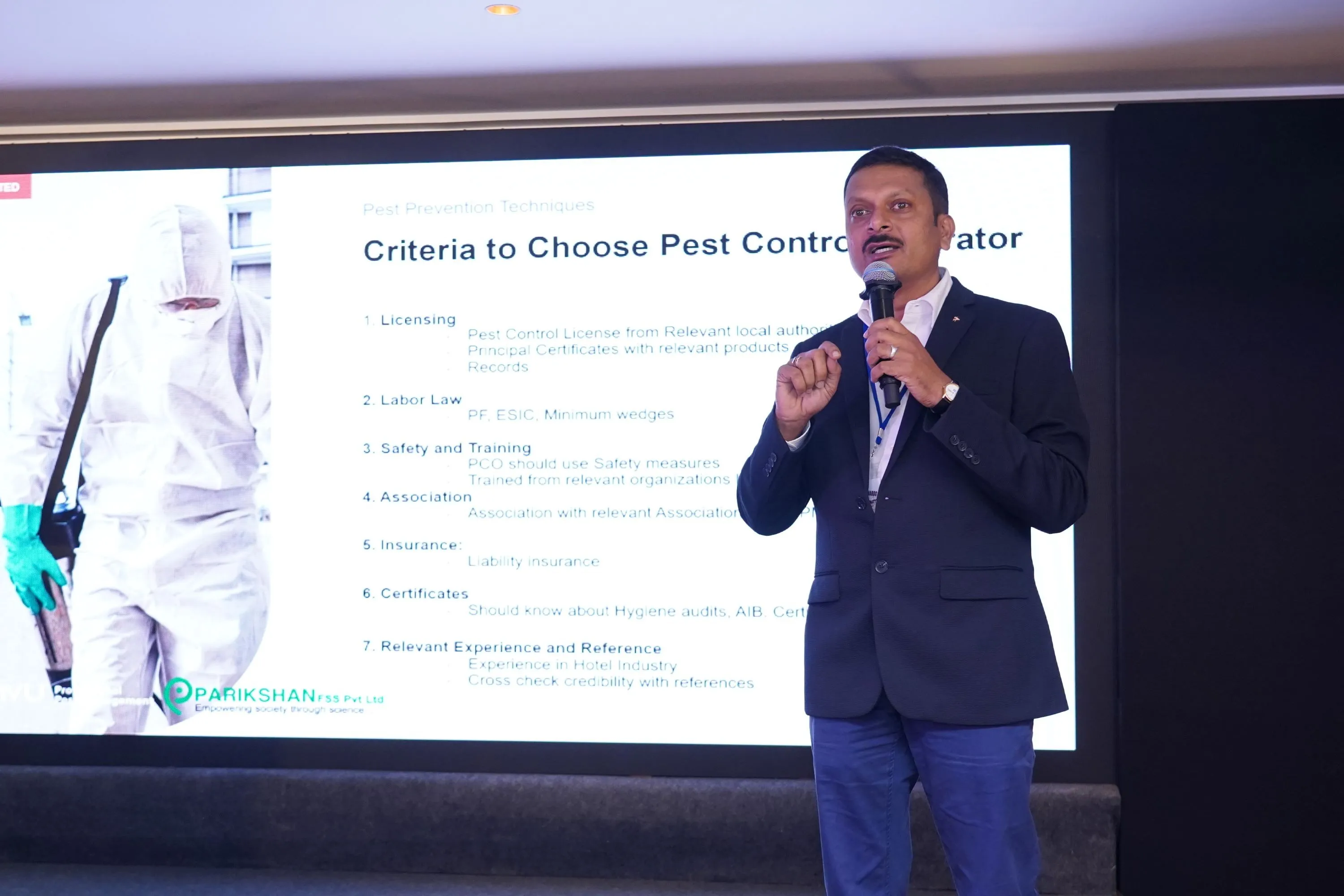 Mr Jitendra Gawade conducts an insightful session on pest control