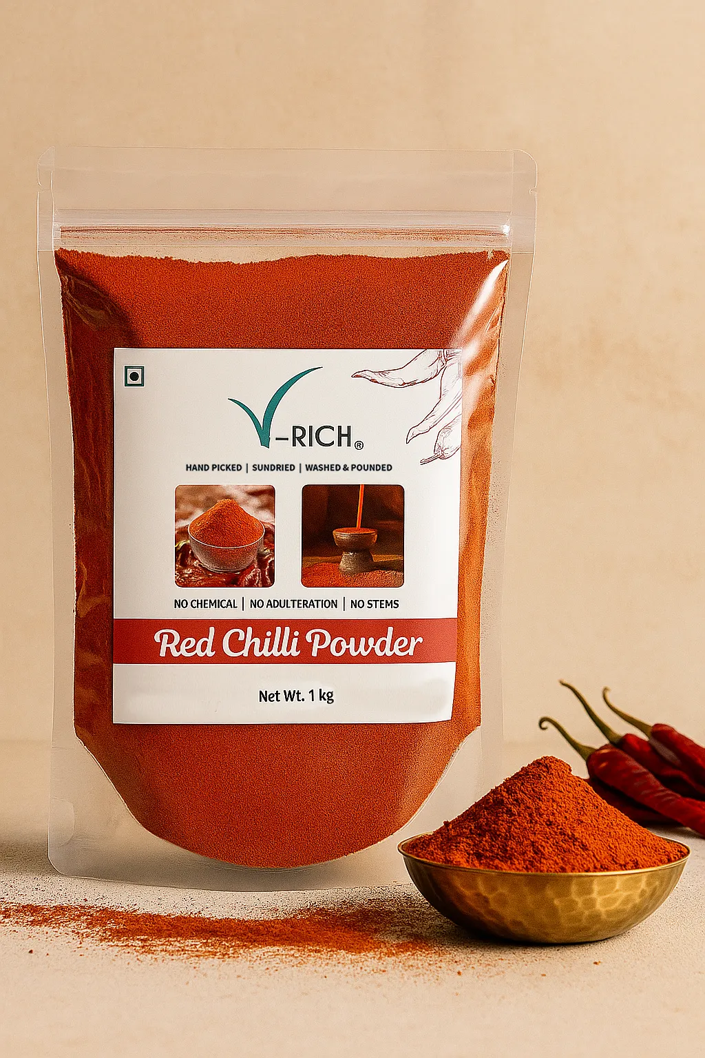 V-RICH Red Chili Powder Display (1)