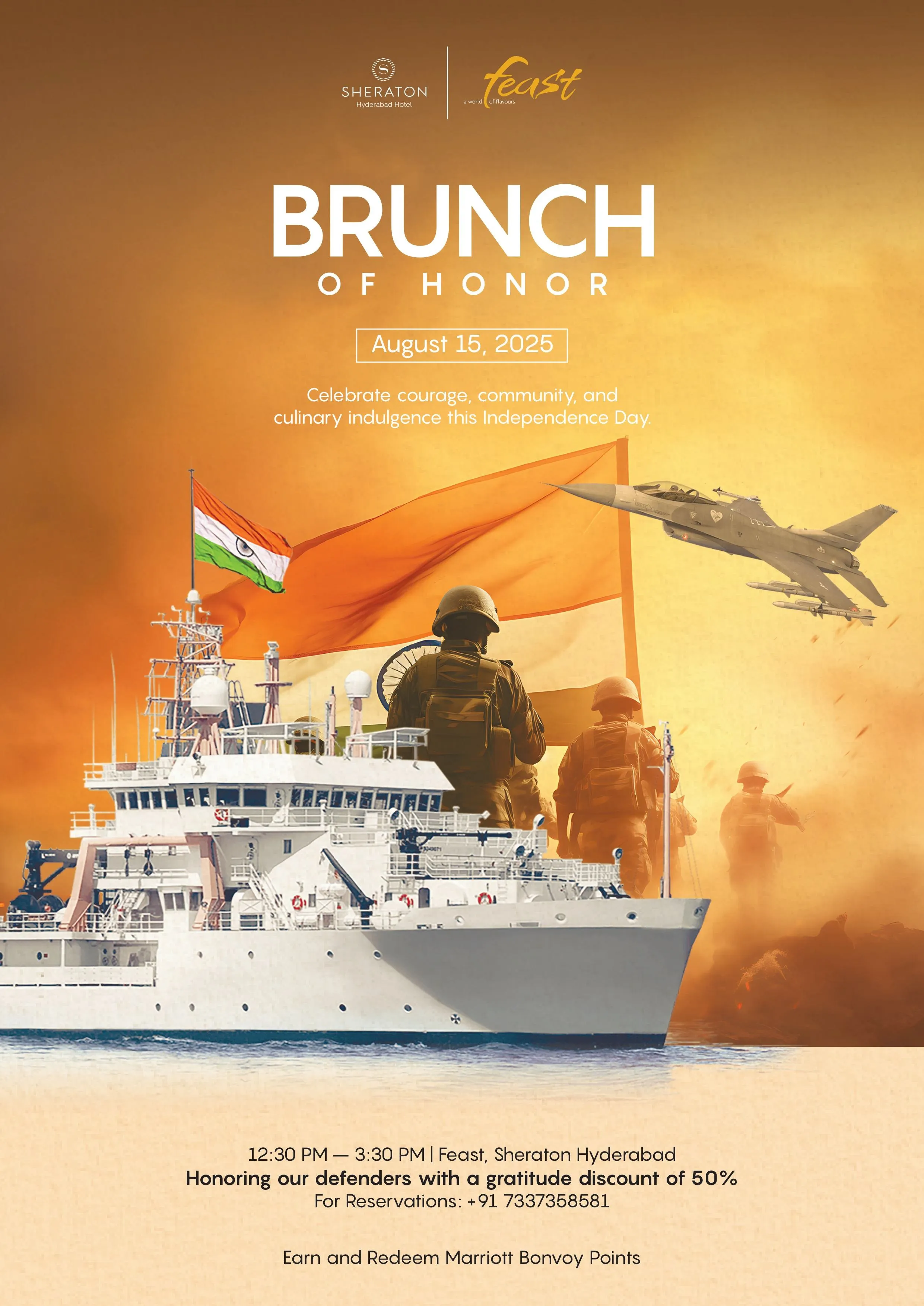 Bravery Brunch at Sheraton Hyderabad Hotel on August 15, 2025