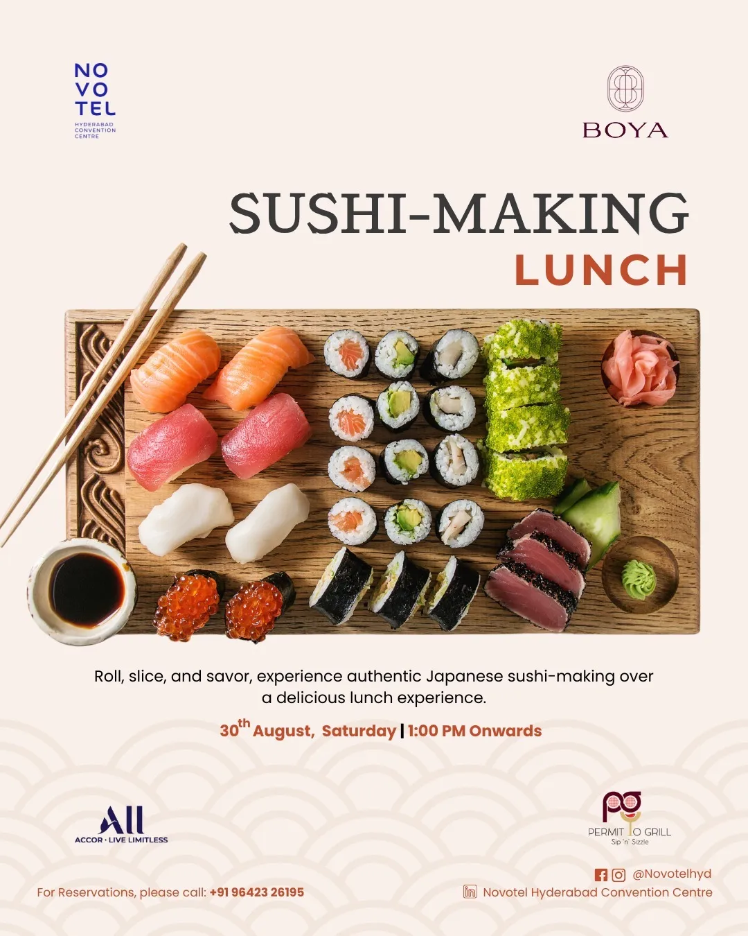 Sushi making lunch