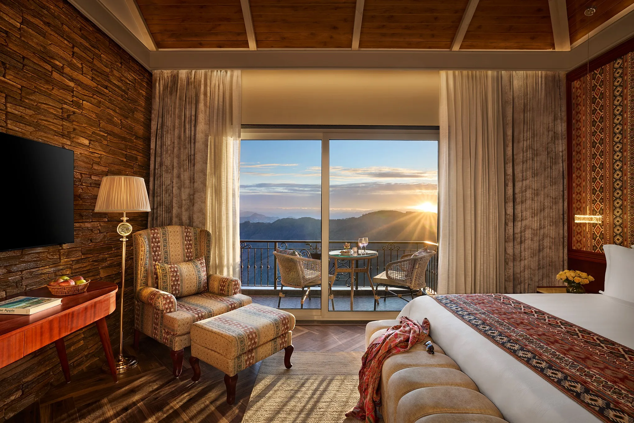Superior room balcony view