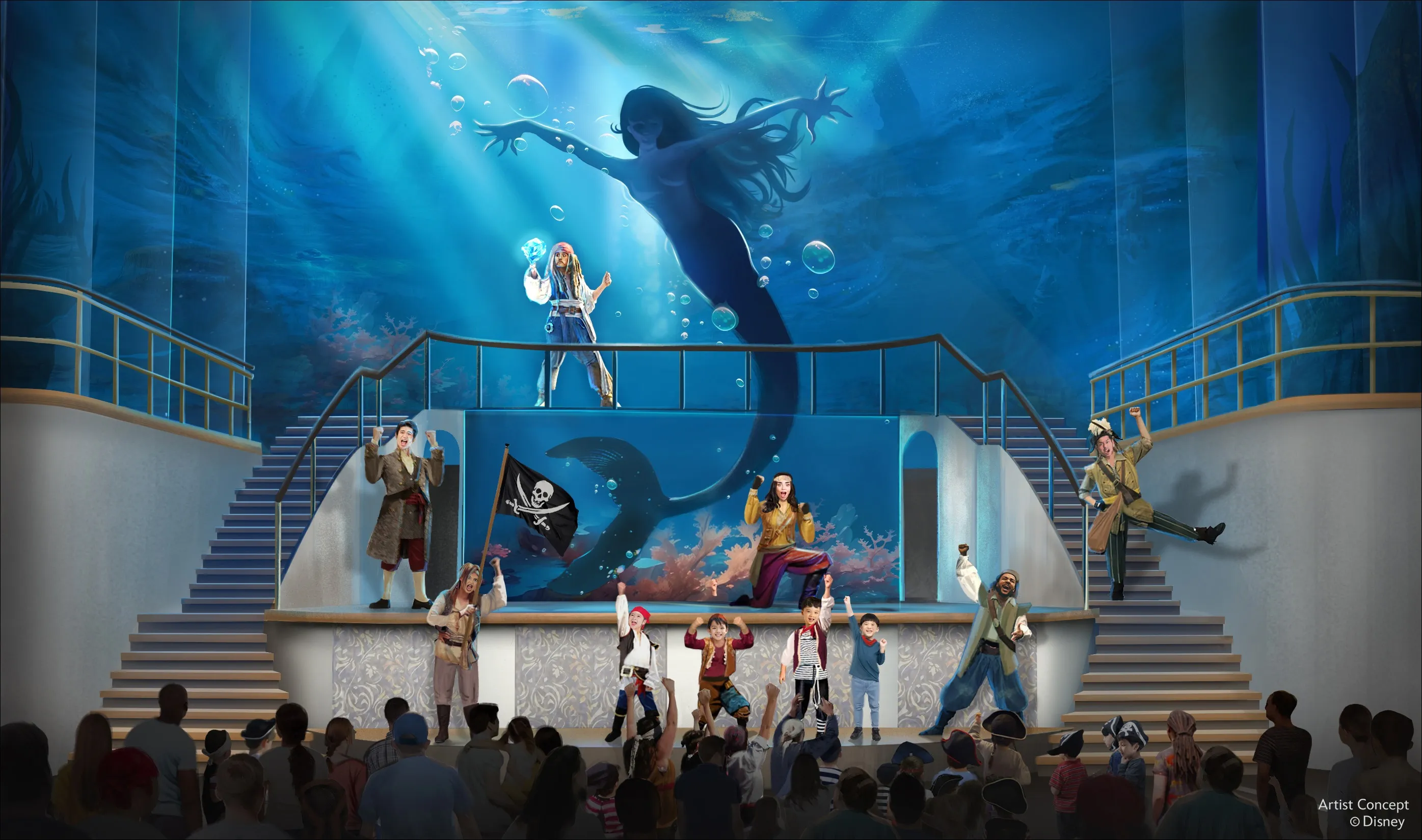 Disney Adventure - Jack Sparrow and the Siren Queen Show