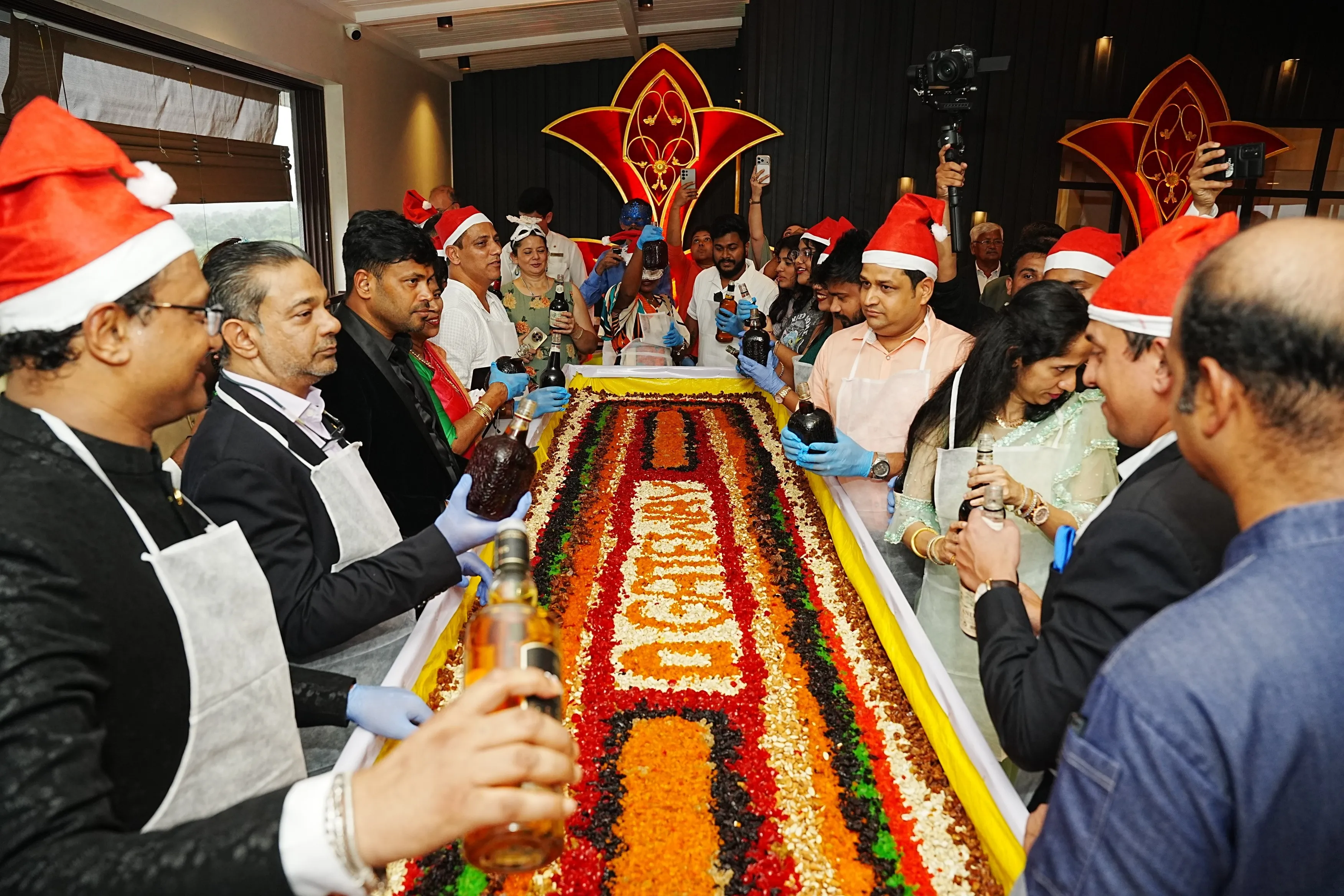 cake mixing at Gateway Goa Palo,em