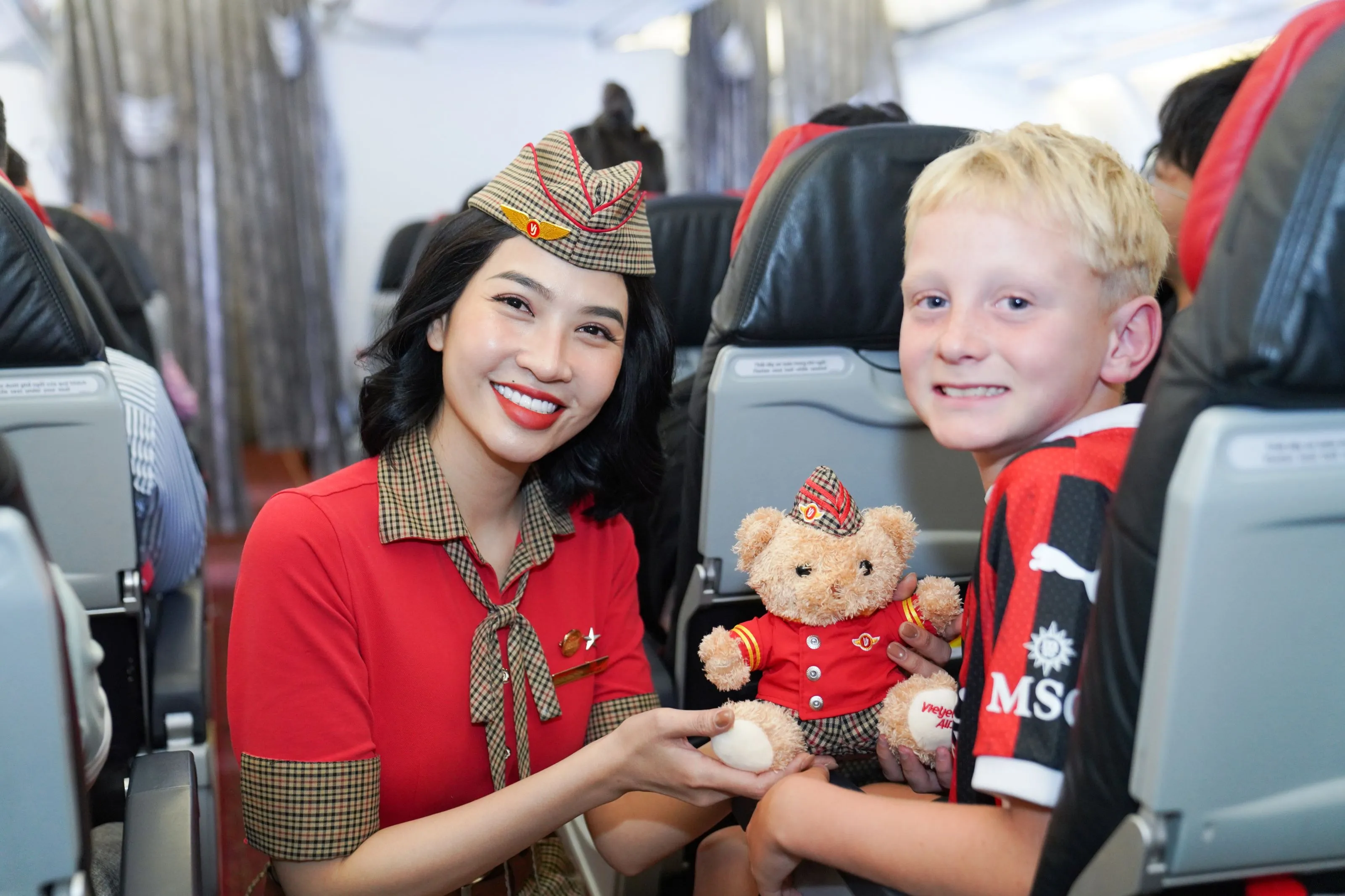 Onboard a Vietjet flight