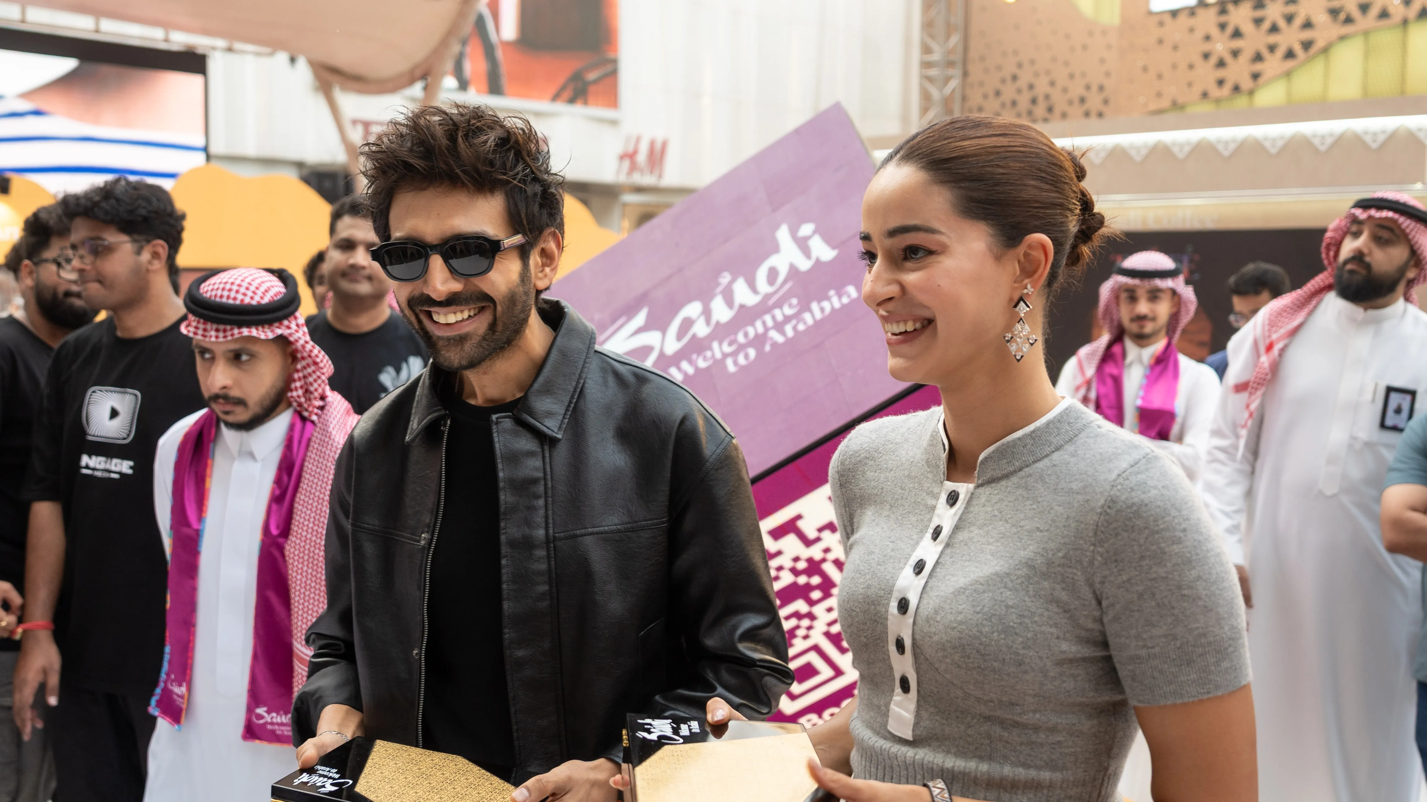 Kartik Aryan and Ananya Panday at Spectacular Saudi 7