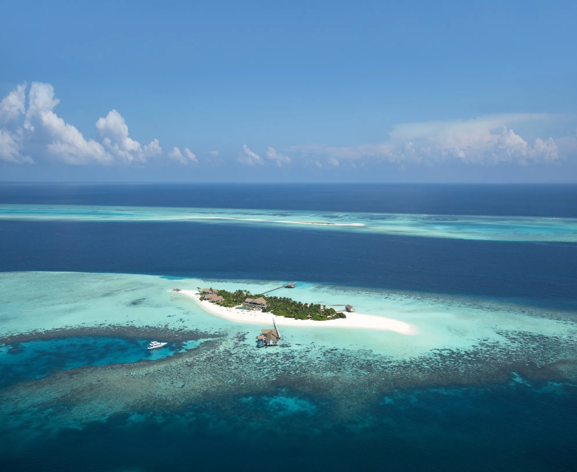 FS Private Island Maldives at Voavah Aerial View (1)