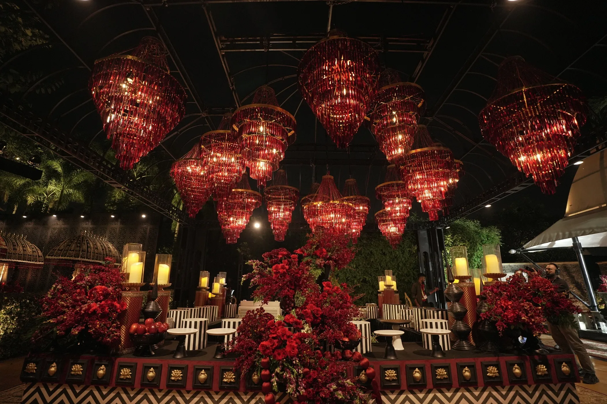 Welcome dinner set-up at The Leela Palace Udaipur