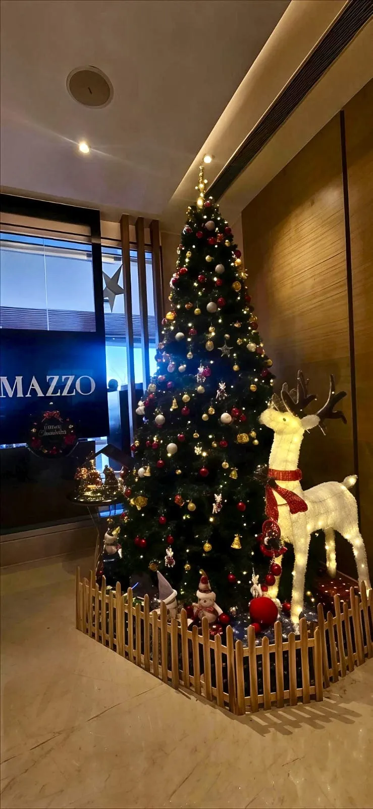 Christmas tree at Marriott Executive Apartments Hyderabad