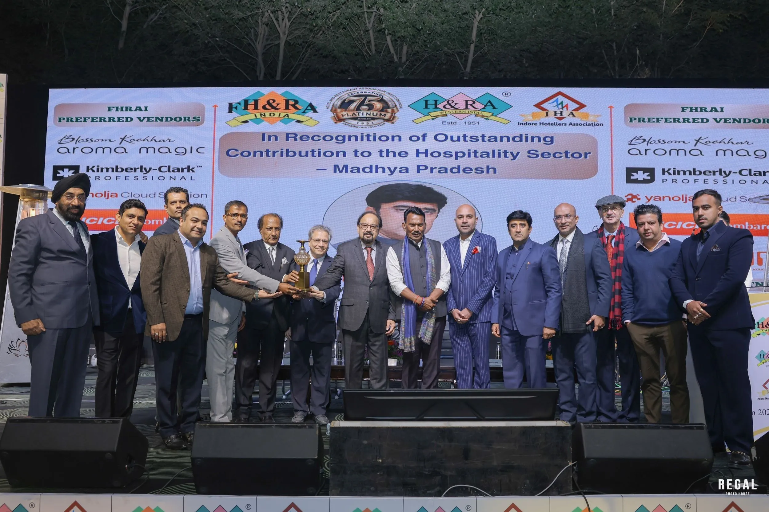 Indore Hotel Association was honored in recognition of its tireless efforts and unwavering dedication