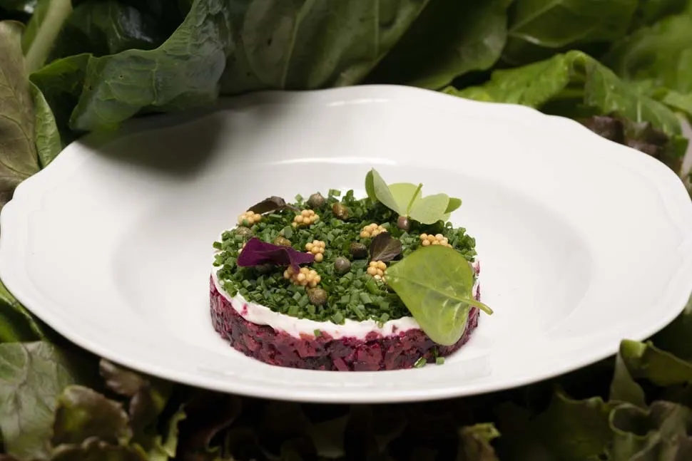 Beetroot and Mushroom Tartare