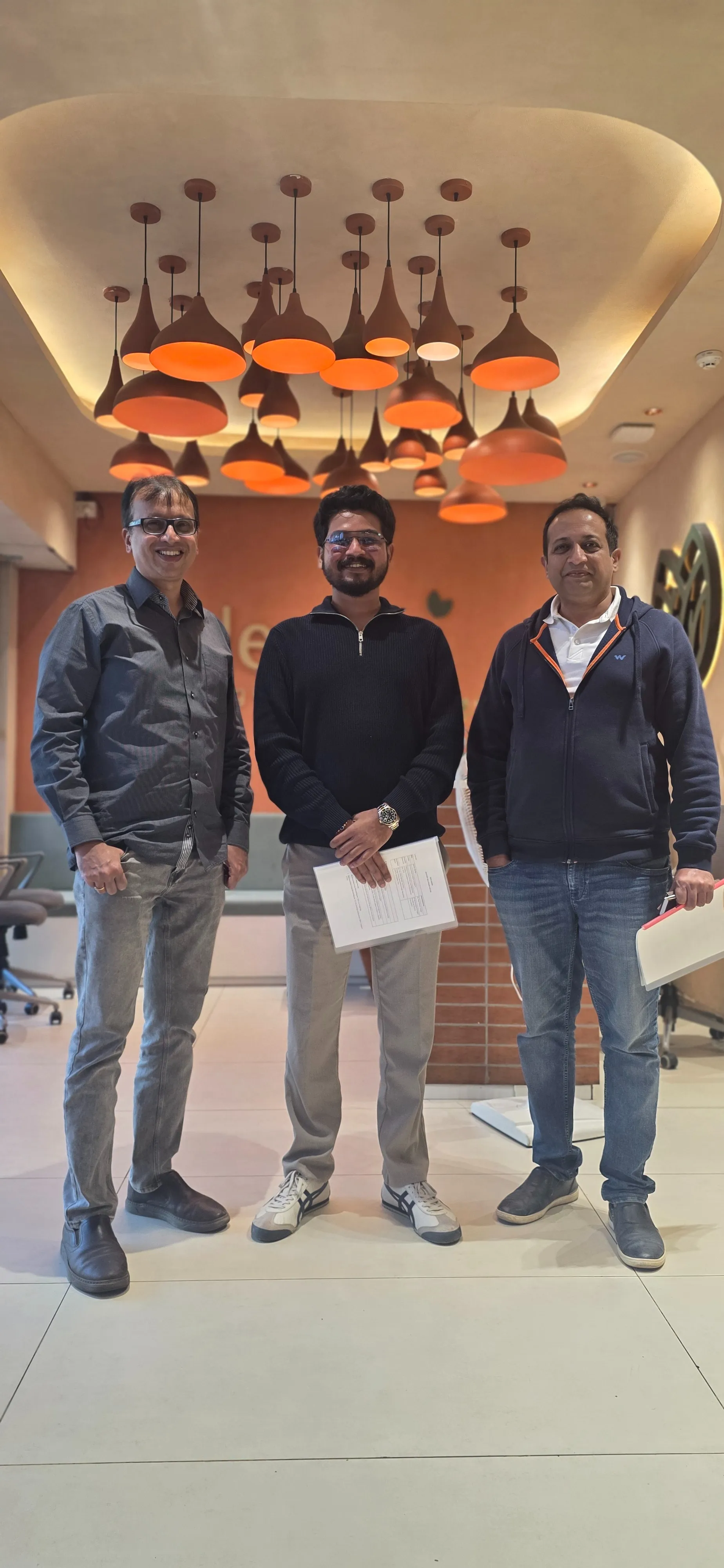 (L-R) Sandeep,Head of Delivery,Tejas Paresh- Angel Investor & Shivaprakash S Mogali, Founder & CEO, Digitory