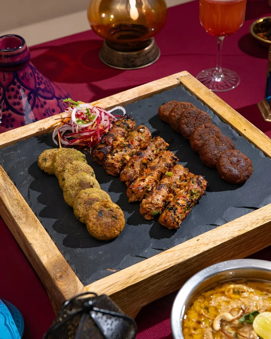 Kebab Platter showcasing the smoky flavours of Deccani cuisine