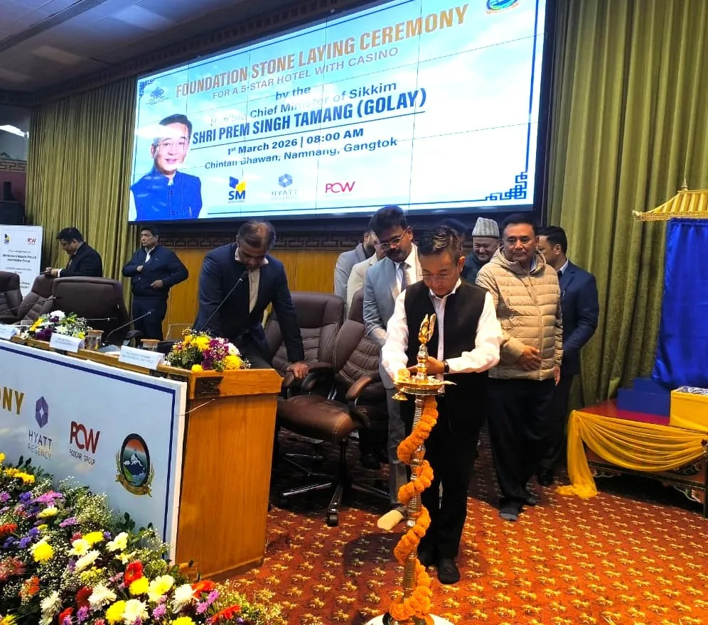 Hon’ble Chief Minister of Sikkim Shri Prem Singh Tamang (Golay) laid foundation stone for Hyatt Regency Gangtok, a landmark 150-room five-star hotel coming in the heart of capital city in Mintokgang area