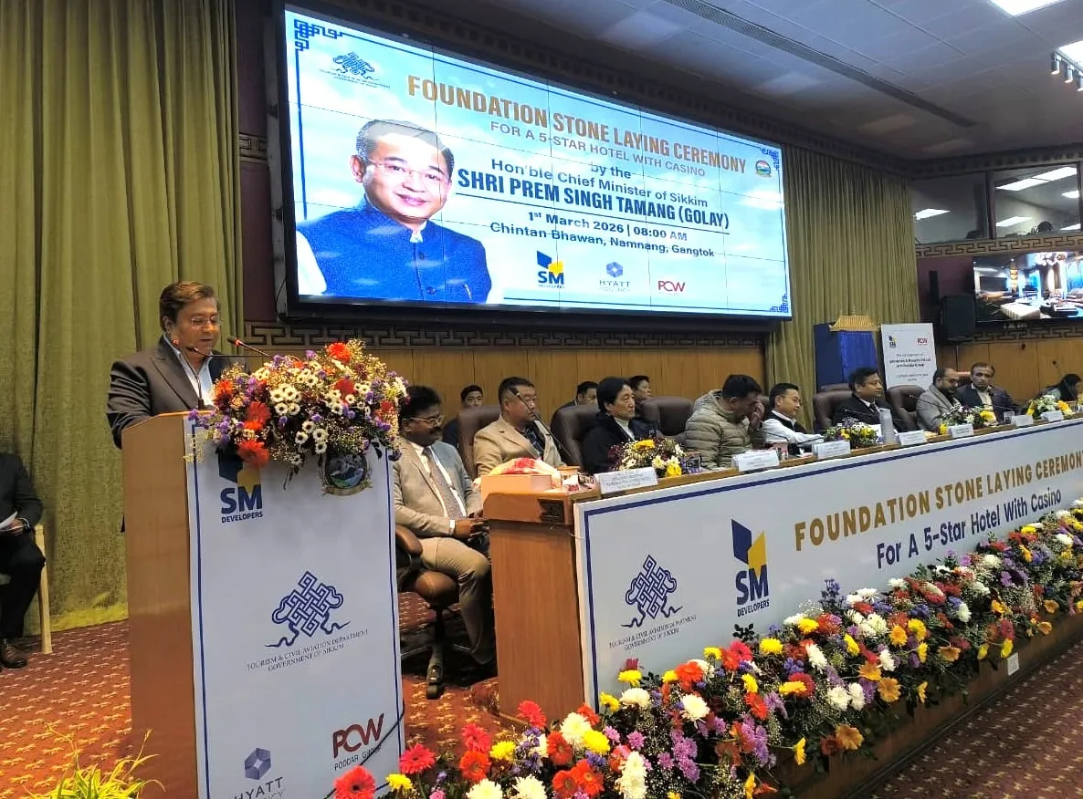 Hon’ble Chief Minister of Sikkim Shri Prem Singh Tamang (Golay) laid foundation stone for Hyatt Regency Gangtok, a landmark 150-room five-star hotel coming in the heart of capital city in Mintokgang area (4)