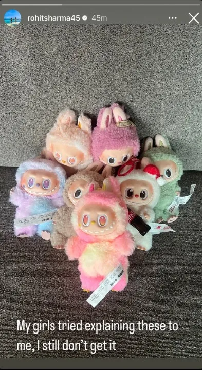 Rohit Sharma Labubu Doll