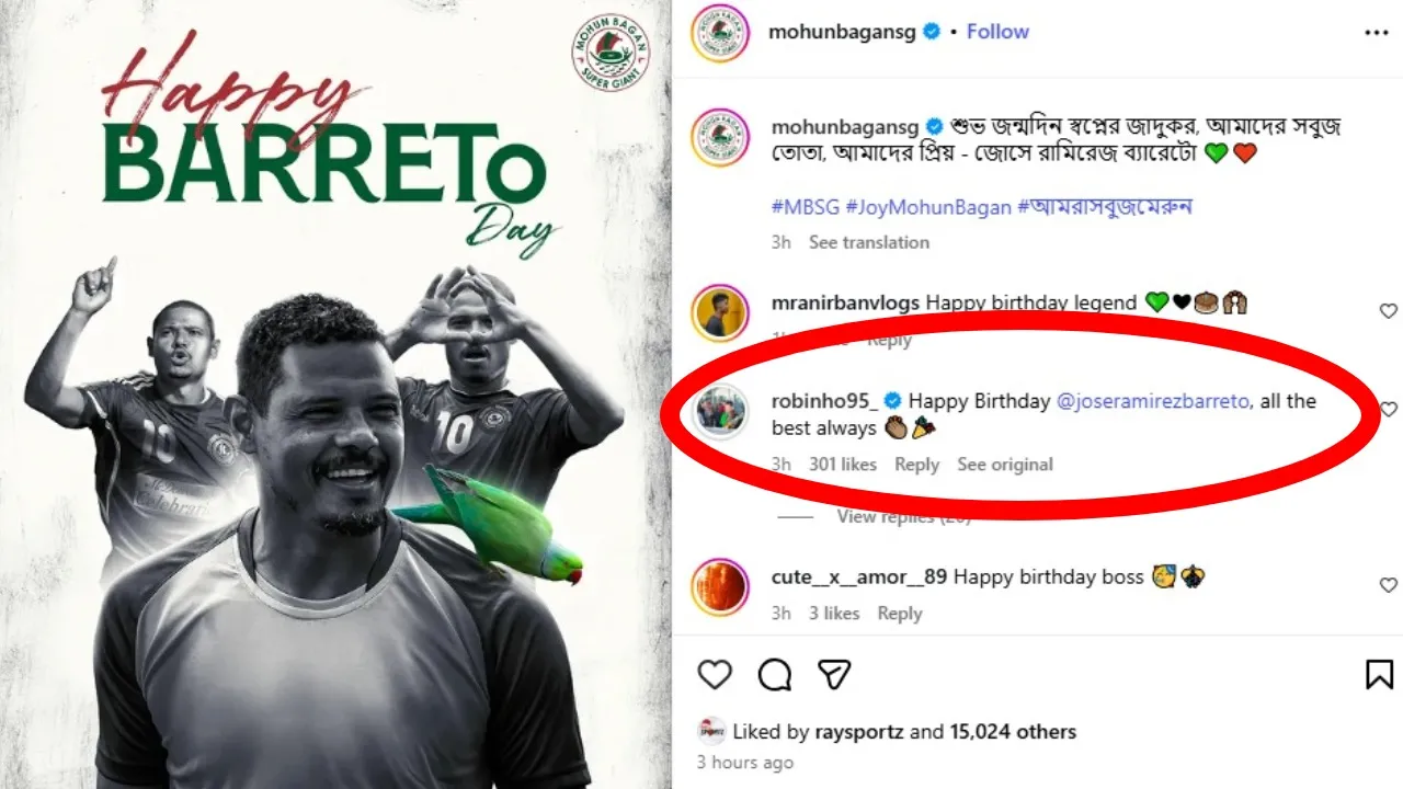 Robinho Wishes Barreto