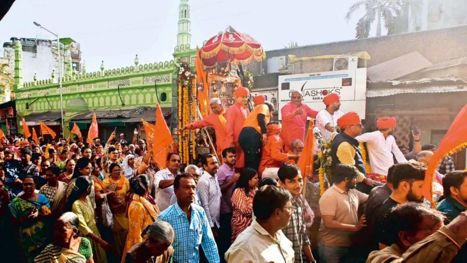 Nagardevi Bhadrakali Nagar Yatra route