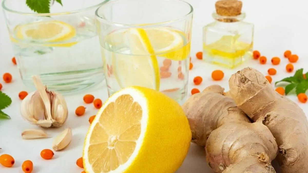 Lemon, ginger water