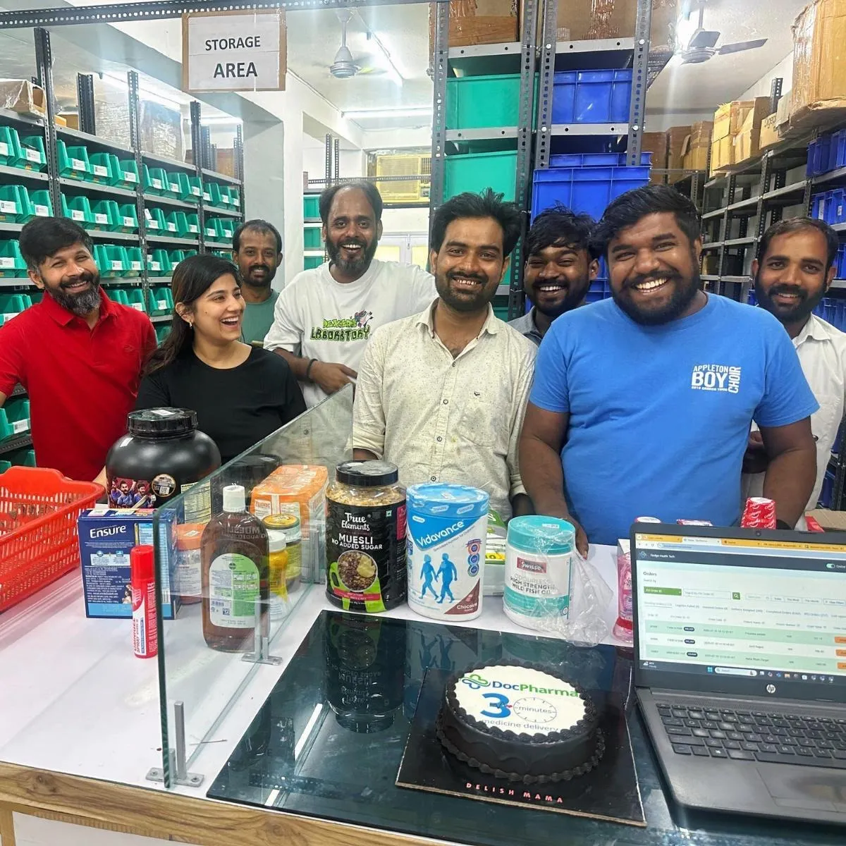 DocPharma team celebrating with Pharmacist