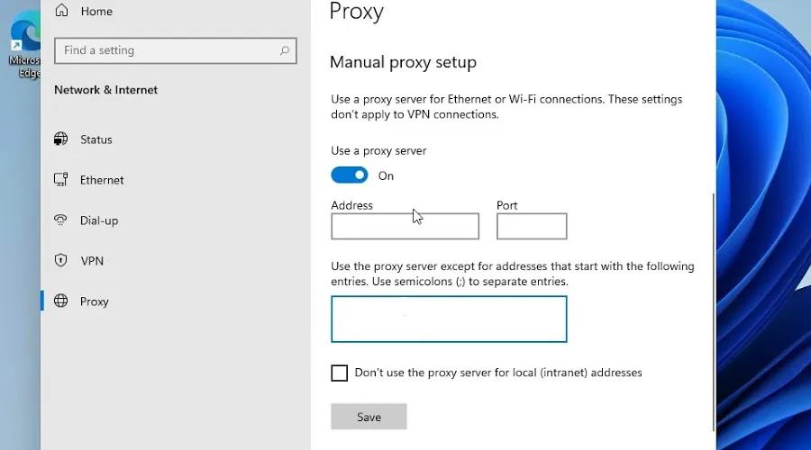 How to Set Proxy in Windows 11