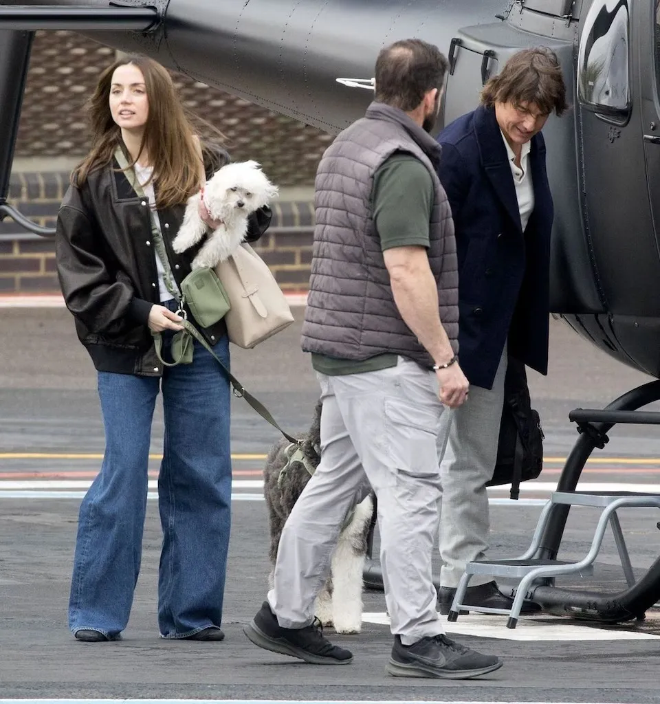 Ana De Armas And Tom Cruise spotted on private helicopter