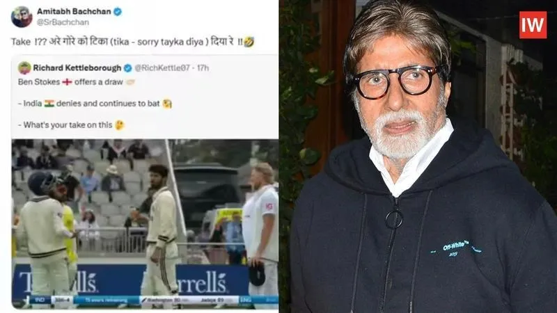 Amitabh Bachchan Mocks Ben Stokes as India Skips Draw in Manchester Test, Internet Reacts with Love