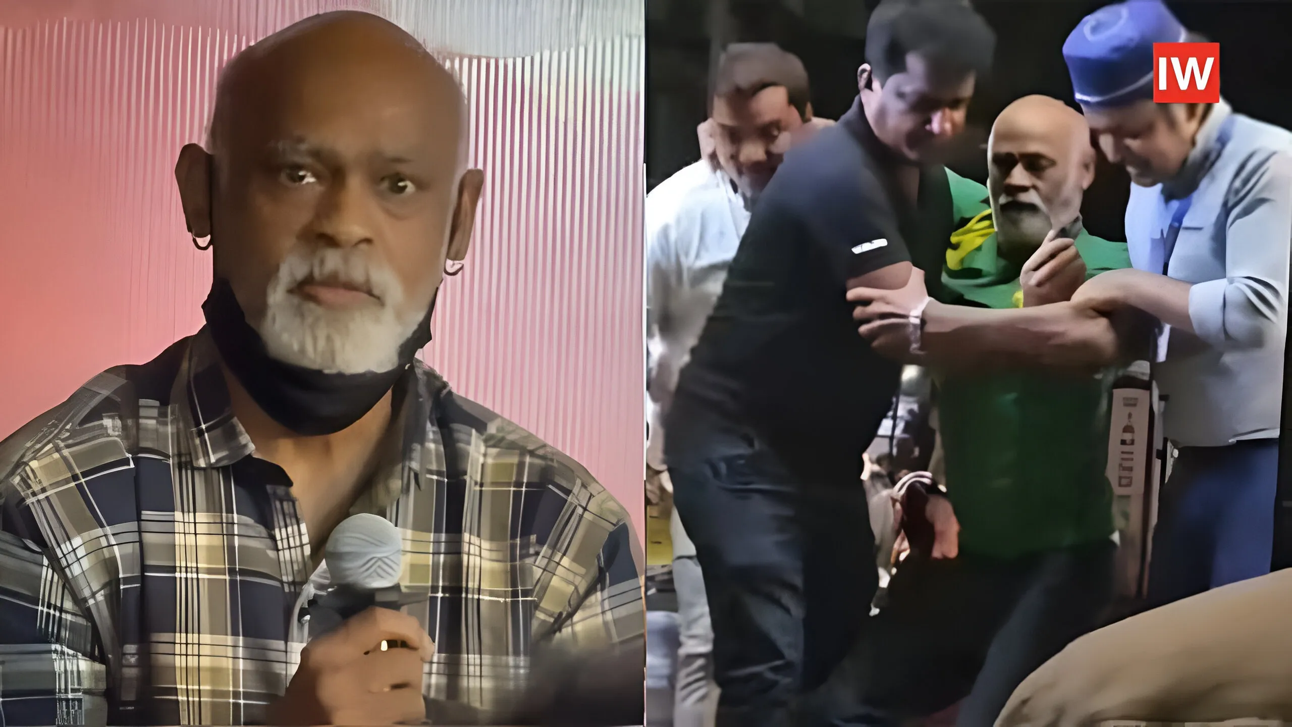 Vinod Kambli Struggles to Walk