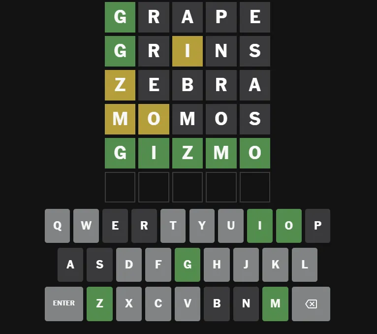 Wordle Answer for November 11 2025