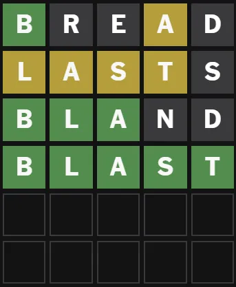 Wordle Answer for January 8 2026