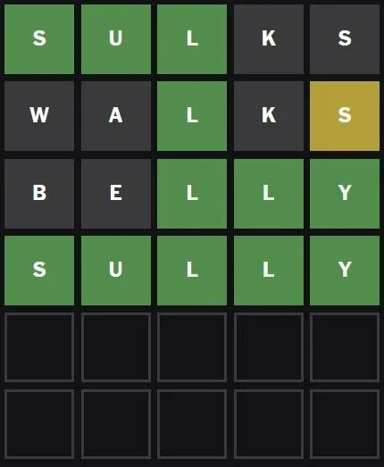 Wordle Answer for January 20, 2026